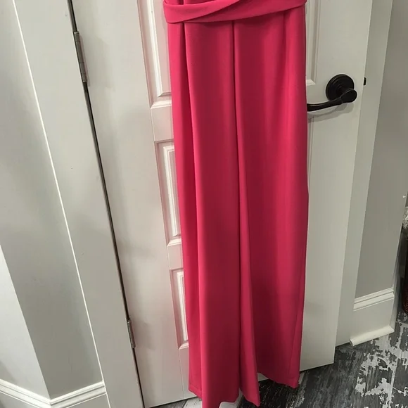 ❤️❤️ Nine West hot pink Flyaway Leg Belted Jumpsuit - Picture 7 of 7